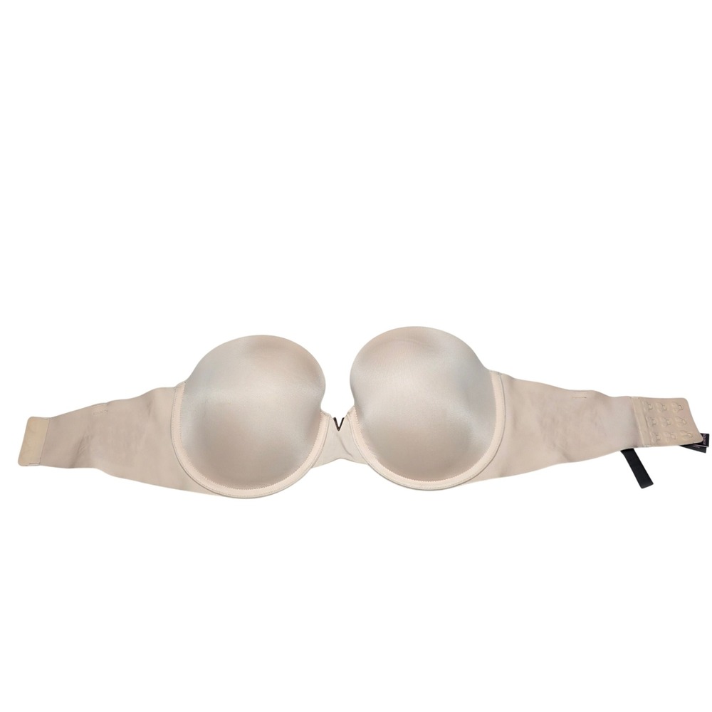 Victoria's Secret Multi-Way Strapless Padded Underwire Bra Tan Nude 32DD NoStrap
